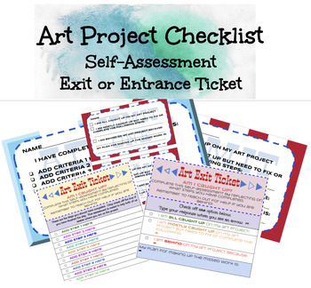 Preview of Art Project Checklist