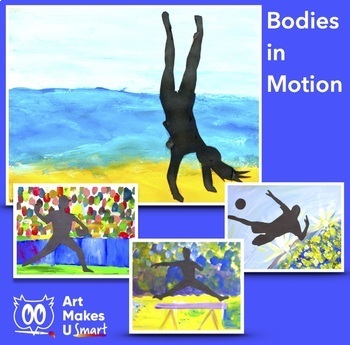 Preview of Art Project Digital Lesson Drawing the Human Body in Motion