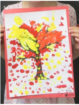 Preview of Art Project: Fall Fingerprint Tree