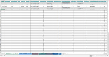 Preview of Art Project Grading Rubric - Excel Spreadsheet