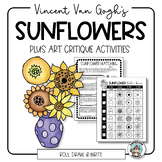 Sunflower Drawing • Integrated Art Lesson • Van Gogh's Sunflowers