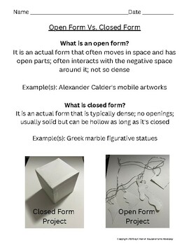 Art Projects Open Closed Form Cube Mobile Objects Element Shape