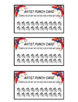 Preview of New and Improved - Artist Punch Cards