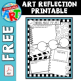 Art Reflection Printable for Elementary FREE