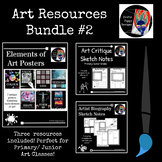 Bundle: Art Resources #2- Distance Learning PDF Resources,