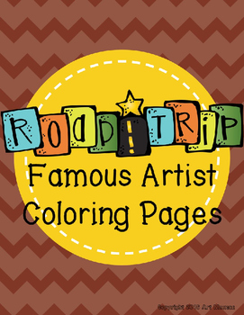 Preview of Art Road Trip: Famous Artist Poster/Coloring Pages
