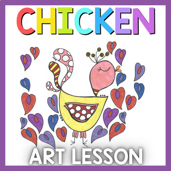 Preview of Chicken : Spring Craft, Spring Coloring Pages, Easter Art, Spring Art Dice Game