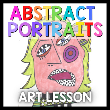 Preview of Art Lesson: Picasso Face | Sub Plans, Early Finishers, No Prep