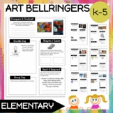 Bell Ringers: 65 Prompts EDITABLE TEMPLATE (ELEMENTARY)
