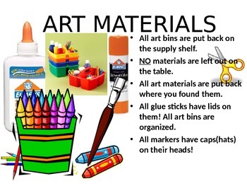 Art Supplies Clip Art  Art room posters, Art classroom, Teaching art