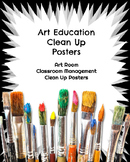 Art Room Clean Up Posters: Art Classroom Management