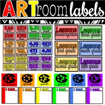 Classroom Art Supply Labels (Blank Template Included) – Art with