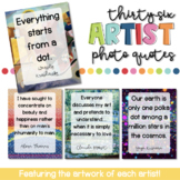 Art Room Posters - 36 Artist Photo Quotes!