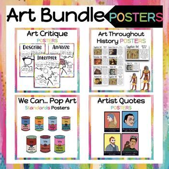 Preview of Art Room Posters (Store BUNDLE)