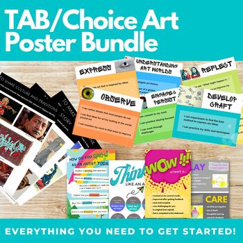 TAB and Choice Based Art Room Poster Bundle by Princess Artypants