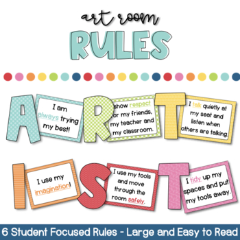 Preview of Art Room Posters - Art Room Rules!