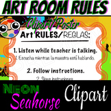 Art Room Rules (Bilingual English/Spanish)