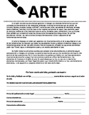 Art Room Safety Agreement (Spanish Version)