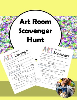 Preview of Art Room Scavenger Hunt (Editable)