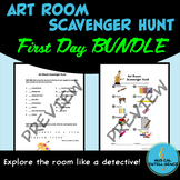 Art Room Scavenger Hunt - First Day K-5th BUNDLE