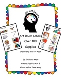 Art Room Supply Labels