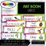 Art Room Supply Labels
