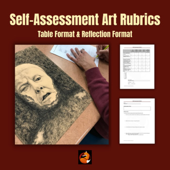 Preview of Art Rubrics Self-Assessment Activity Middle School Art High School Art
