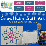 Art STEAM Challenge: Snowflake Salt Art
