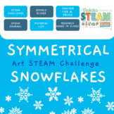Art STEAM Challenge: Symmetrical Snowflakes with Tissue Paper