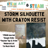 Art STEAM: Storm Silhouette with Crayon Resist