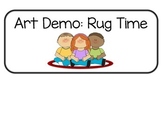 Art Schedule for Art Class Autism ASD Nest