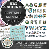 Art + Science Class, Biology, Zoology Printable Poster: AB