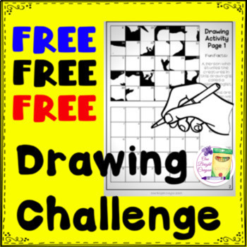 Preview of Drawing Art Lesson: Challenge Freebie