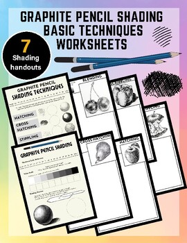 Preview of Art Shading Worksheets: Middle and High School Art
