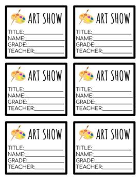 art exhibit labels