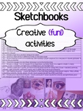 Art - Sketchbook Assignments (for junior grades in high school)