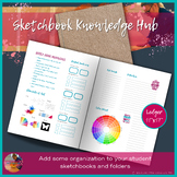Sketchbook Cover Page - Organiser