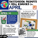 Art Sketchbook Prompts and Bell Ringers - APRIL