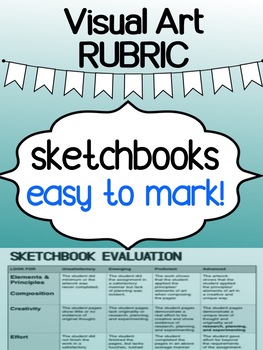 Preview of Art Sketchbook rubric - for high school