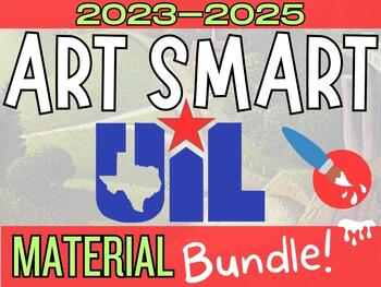 Preview of Art Smart UIL BUNDLE - 2023-2025 list