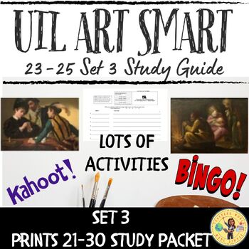Preview of Art Smart UIL Set 3 of 4 Study Bundle--Prints 21-30--GROWING PRODUCT