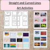 Art: Straight and Curve Lines Activities Kindergarten and 