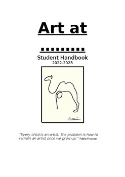 Preview of Art Student Handbook