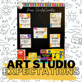 Art Studio Expecations Posters for the TAB classroom