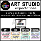 Art Studio Expectations - Simple and Positive Rules for th