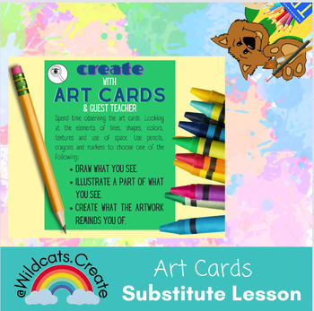 Preview of Sub Plans: Art Cards