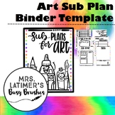 Art Sub Binder Template (editable) + BONUS EARLY FINISHER 