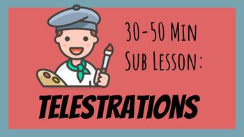 Preview of Art Sub Lesson: Telestrations!