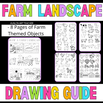 How To Draw A Farm Landscape 