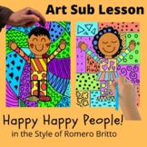 Art Sub Lesson - People in the Style of Romero Britto K 1s